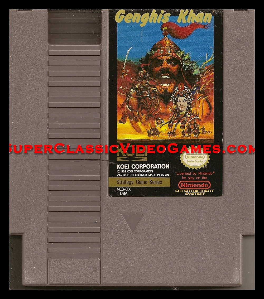 Genghis Khan Nintendo NES cartridge