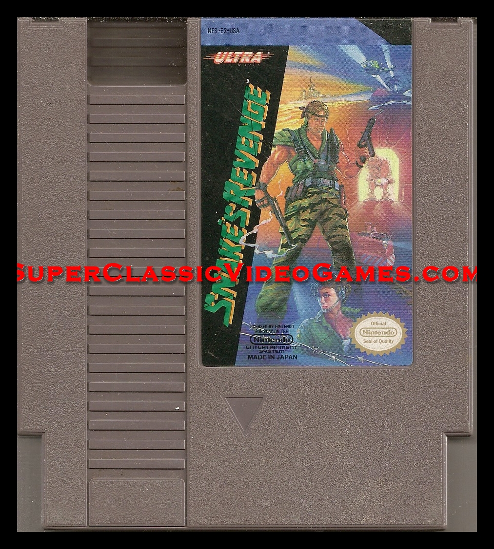 Snakes Revenge Nintendo NES cartridge