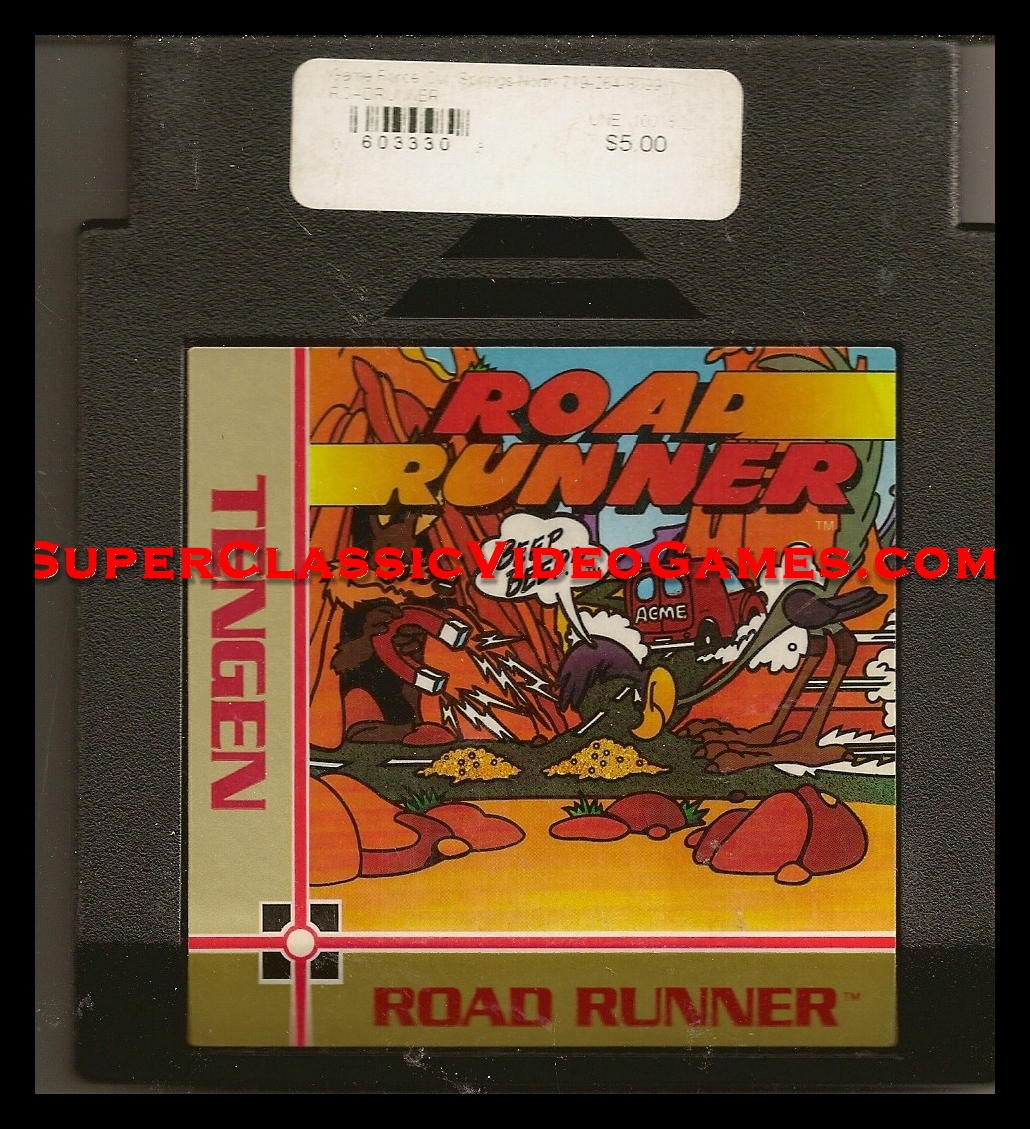 Road Runner Nintendo NES cartridge