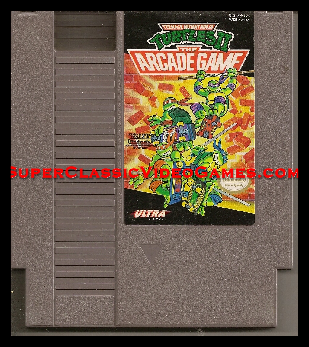 Teenage Mutant Ninja Turtles 2 Nintendo NES cartridge