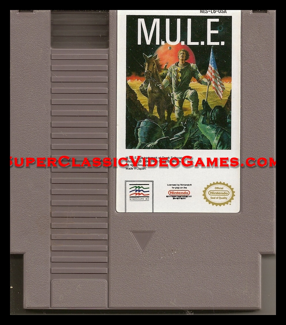 M.U.L.E. Nintendo NES cartridge