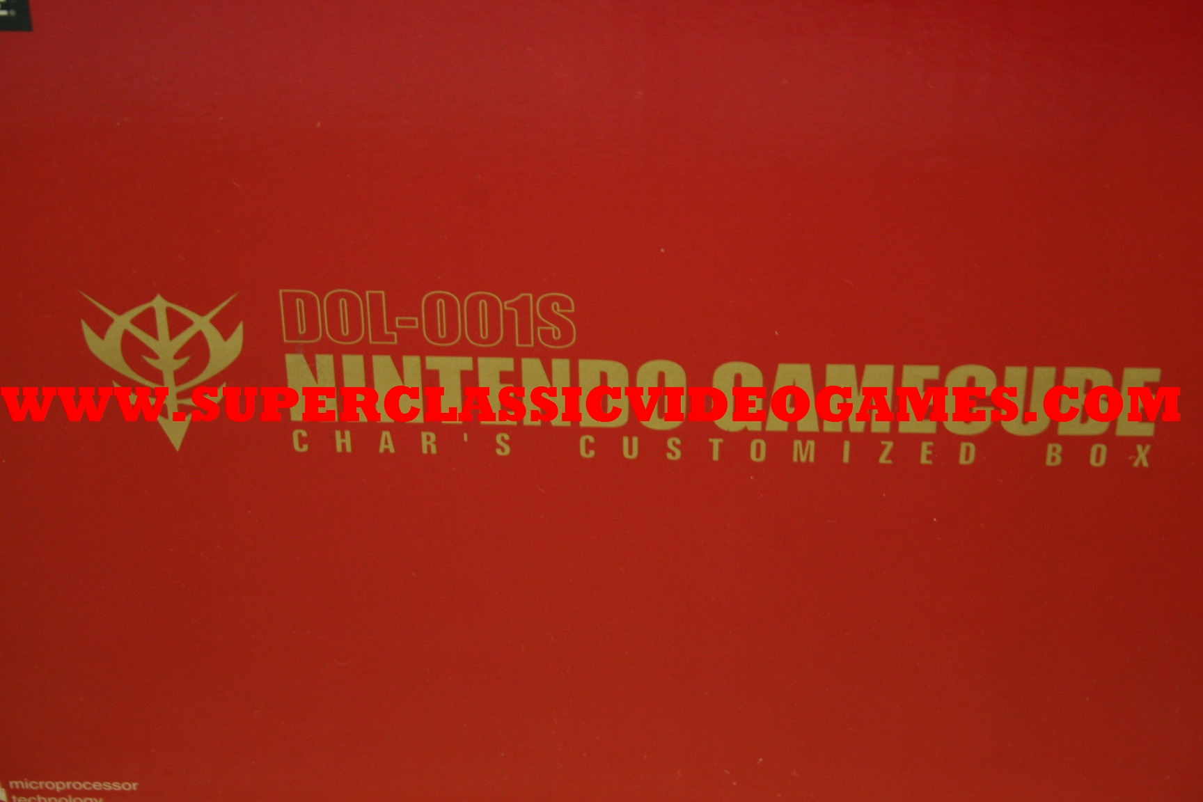 Gundam limited edition gamecube back