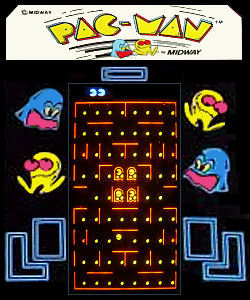 Pac man hand held screen
