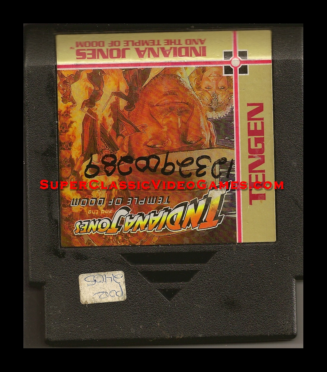indiana jones nes cartridge