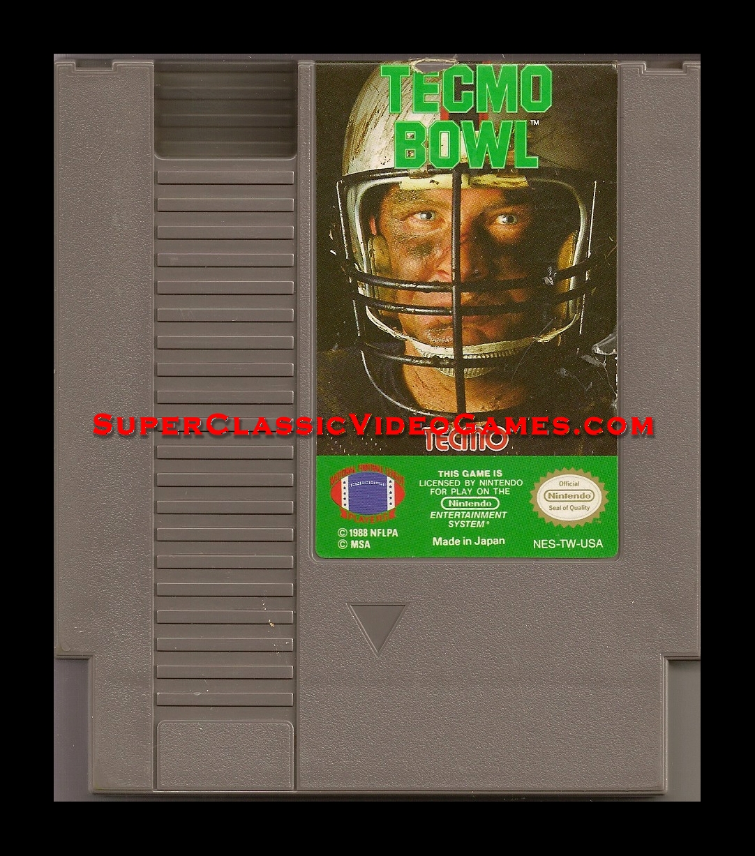 tecmo bowl nes cartridge