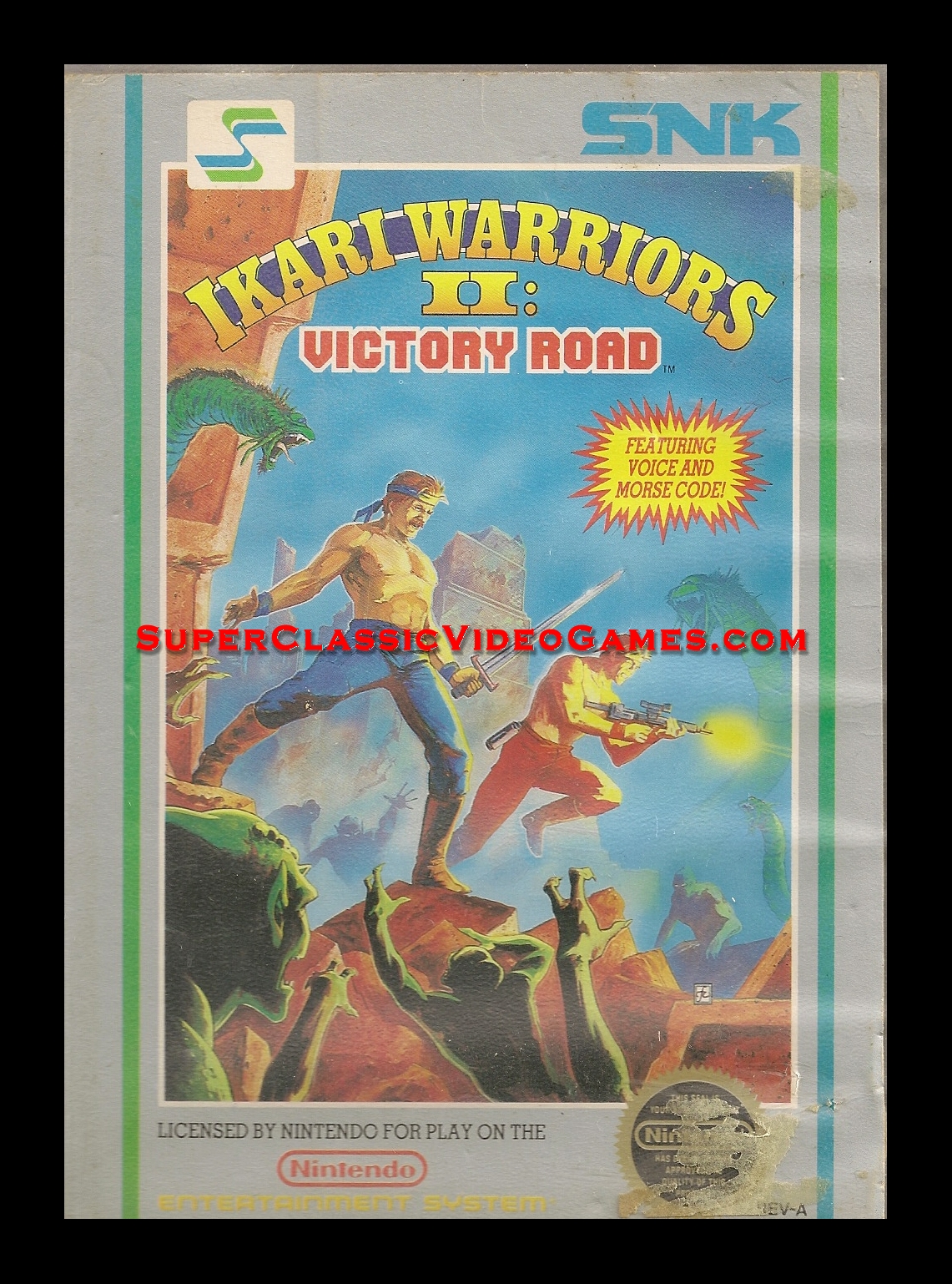 ikari warrior 2 nes cartridge