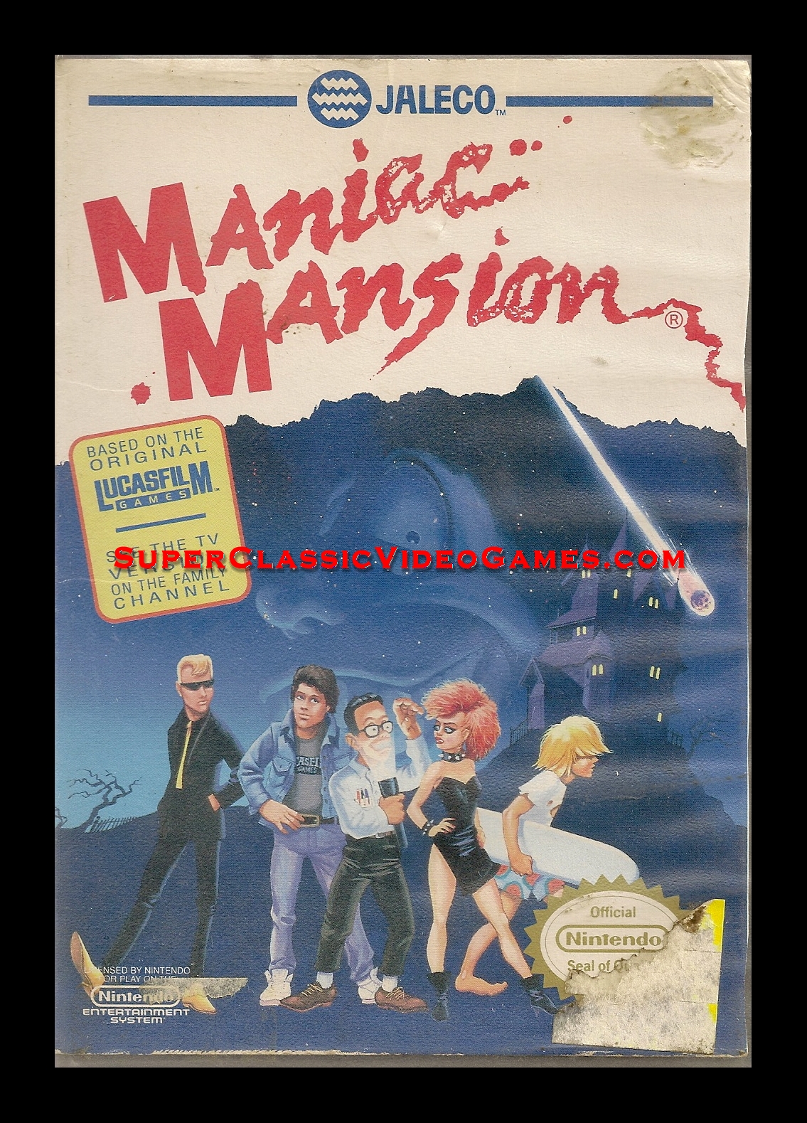 maniac mansion nes cartridge