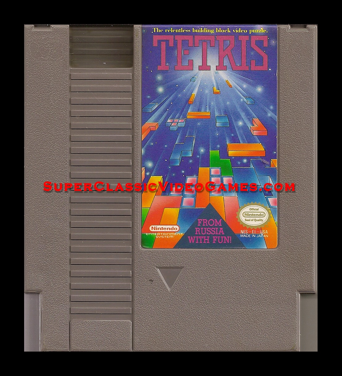tetris nintendo nes cartridge