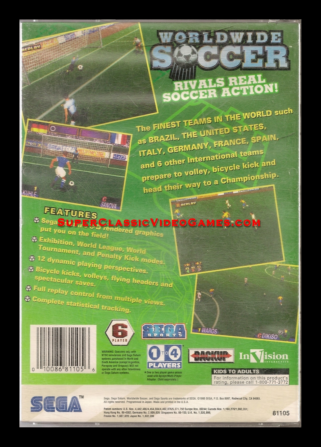 SEGA SATURN - WORLDWIDE SOCCER back