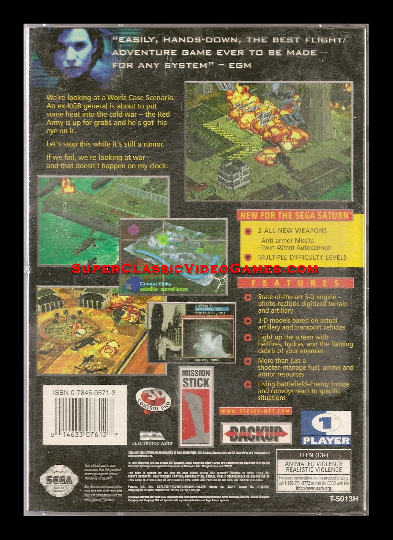 SEGA SATURN - SOVIET STRIKE FRONT