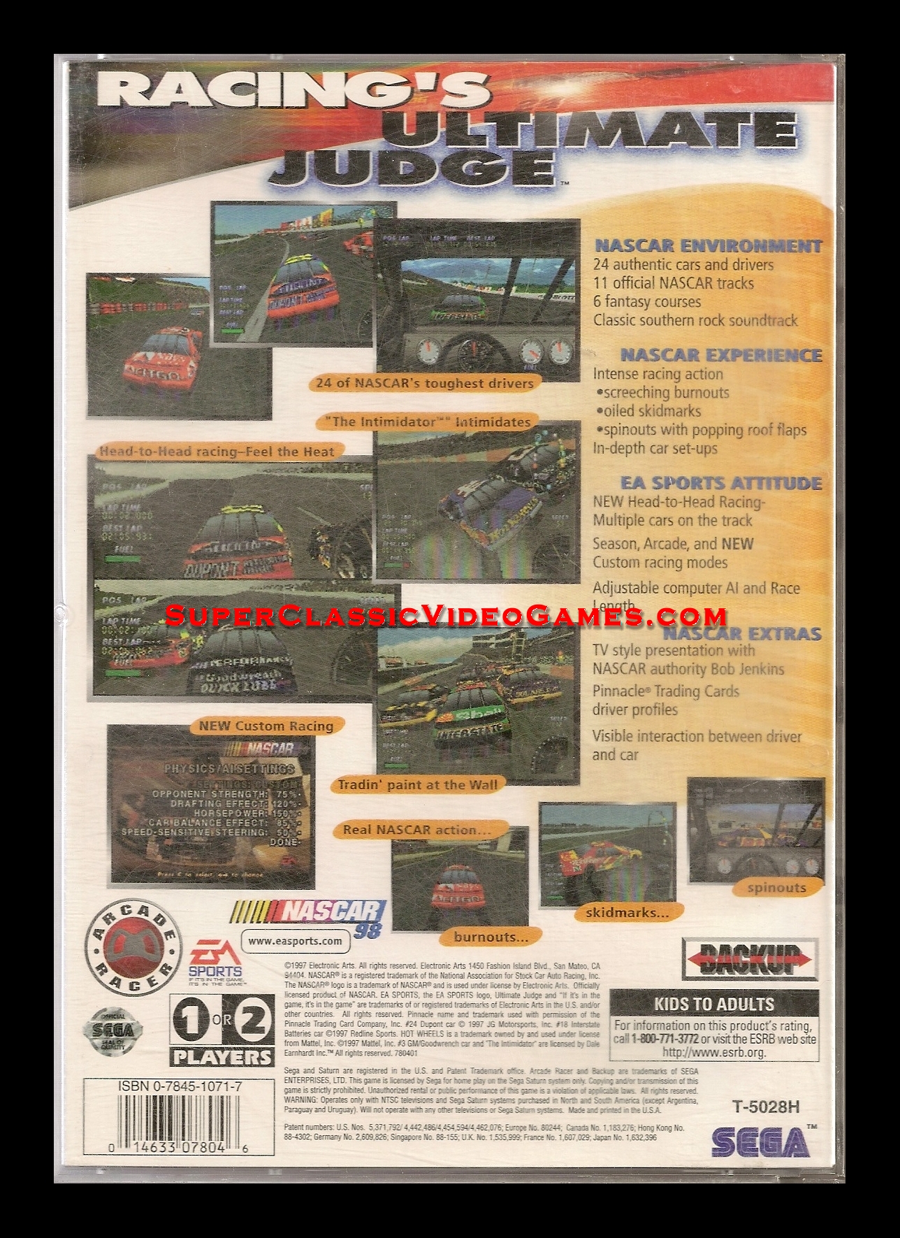 SEGA SATURN - NASCAR 98 front