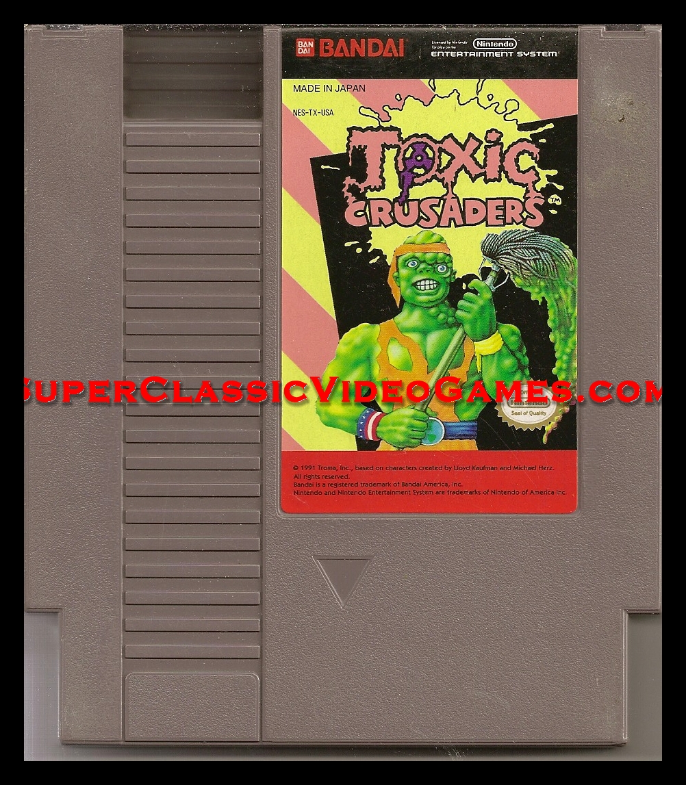 Toxic Crusader nintendo nes cartridge