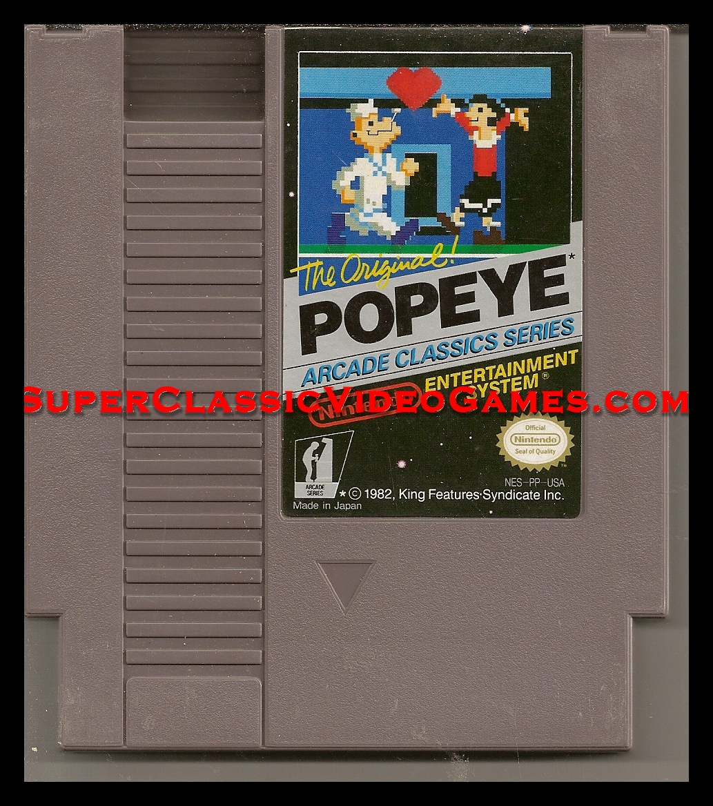 Popeye Nintendo NES cartridge