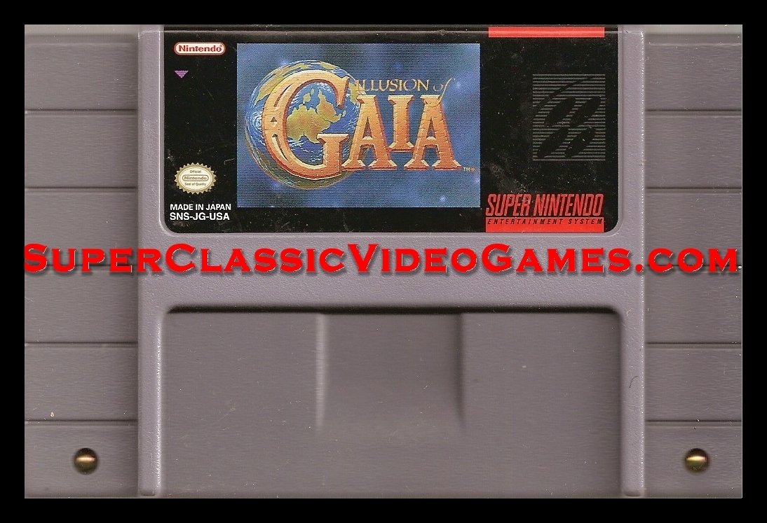 Illusion of Gaia  nintendo snes cartridge