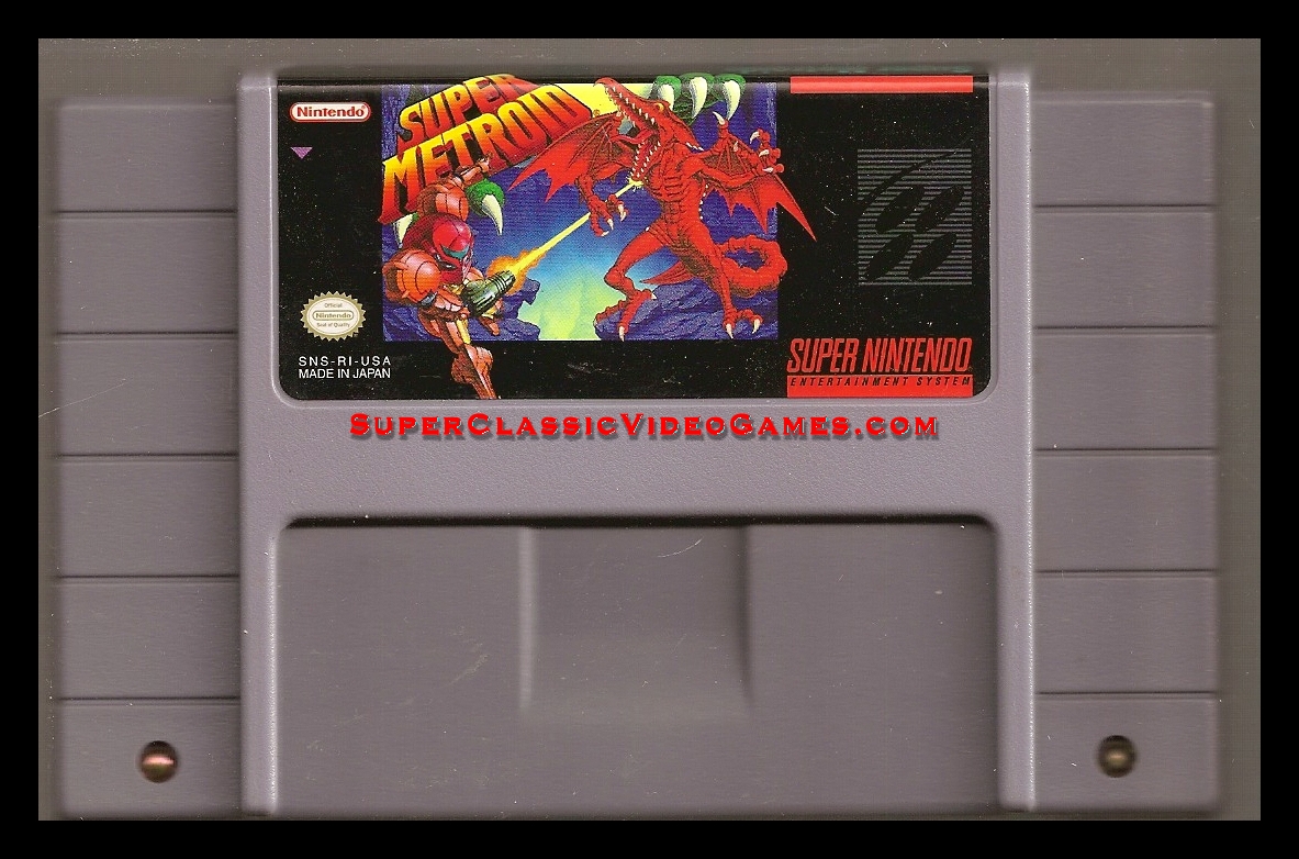 SUPER METROID SNES CARTRIDGE