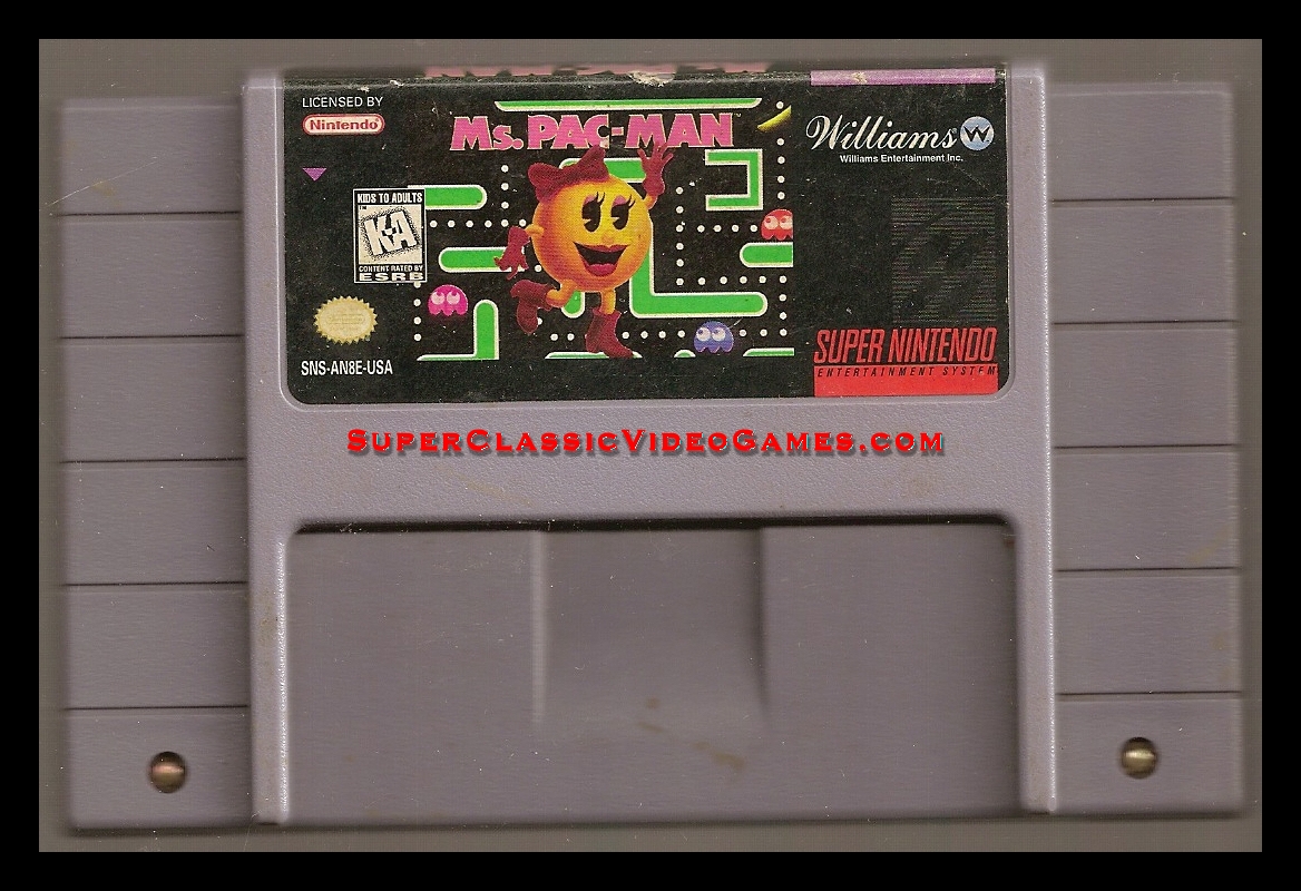ms pacman snes cartridge