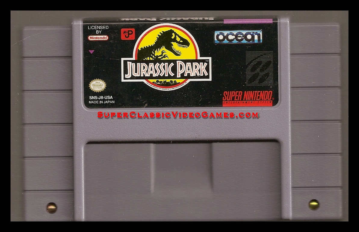 jurassic park snes cartridge