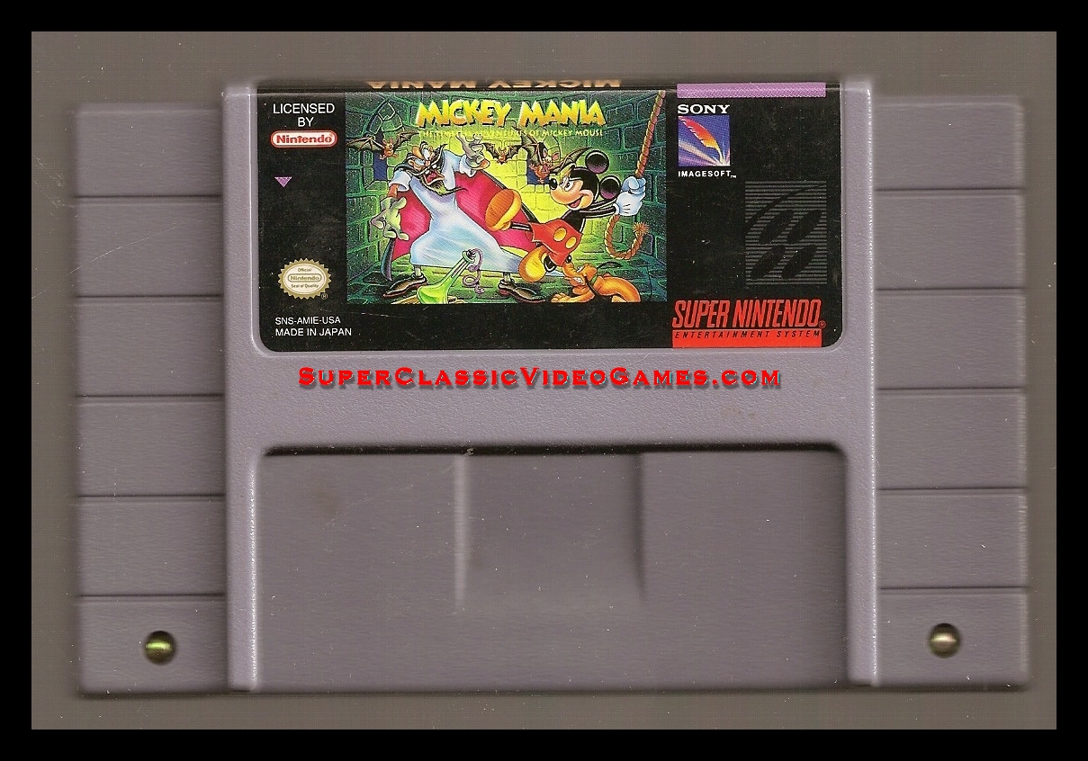 mickey mania cartridges snes